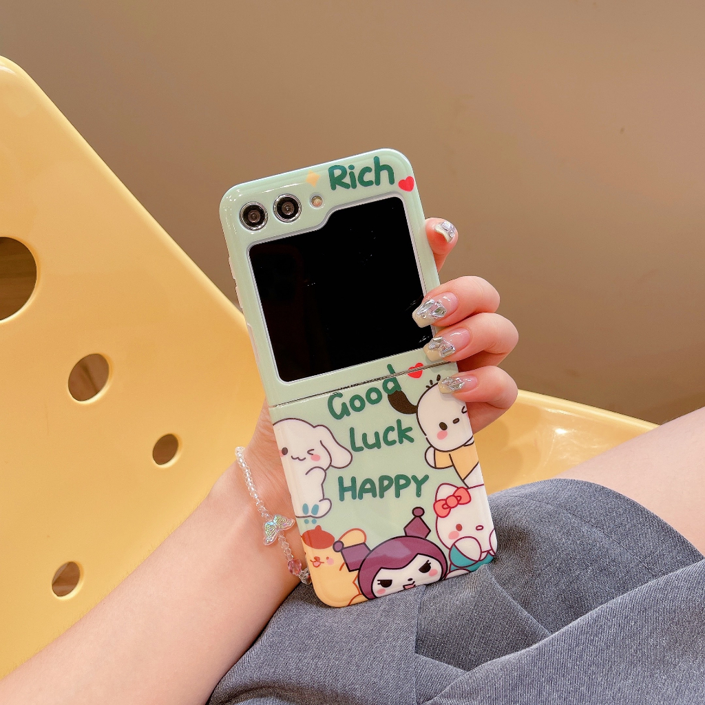 Ốp Điện Thoại Chống Sốc Họa Tiết Hoạt Hình Có Thể Gấp Gọn Cho samsung galaxy zflip 5 z flip5