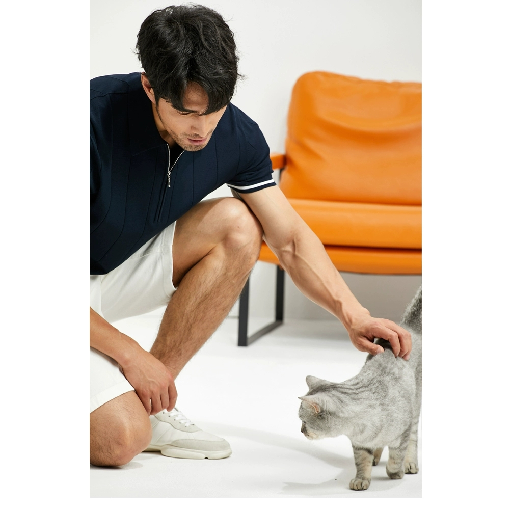 DICHUANGZHE Áo Thun POLO Ngắn Tay In Họa Tiết Đơn Giản Phong Cách Nhật Bản Thời Trang Mùa Hè Cho Nam