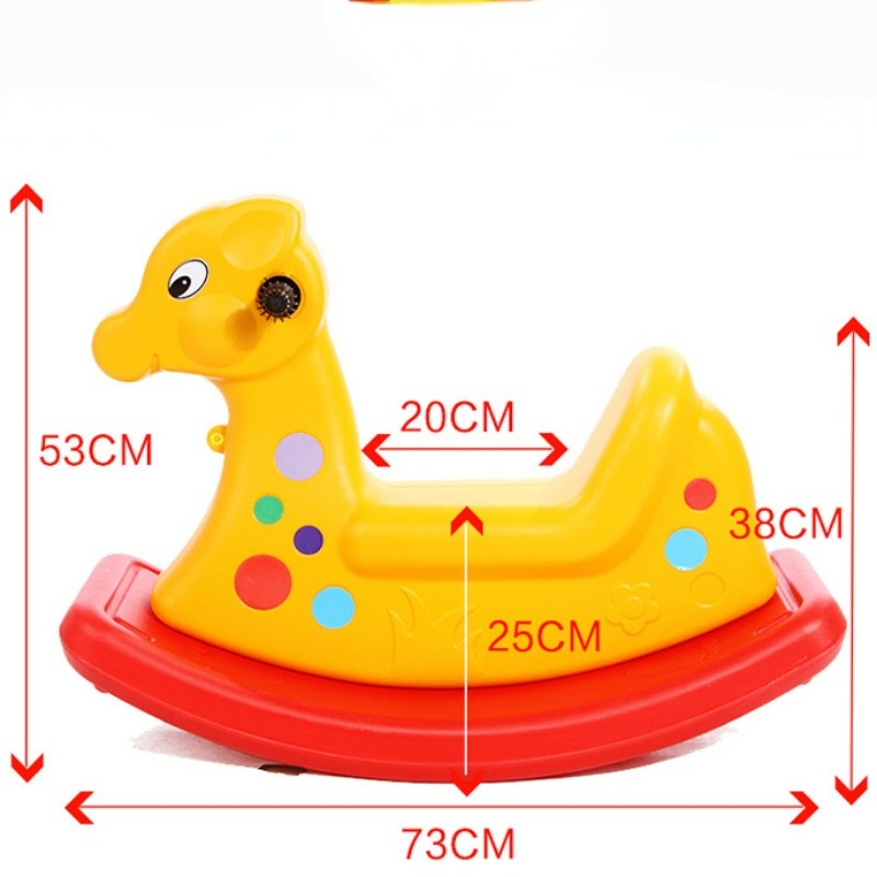 Đồ Chơi Ngựa Gỗ Bập Bênh Một Mảnh Cho Bé Mẫu Giáo