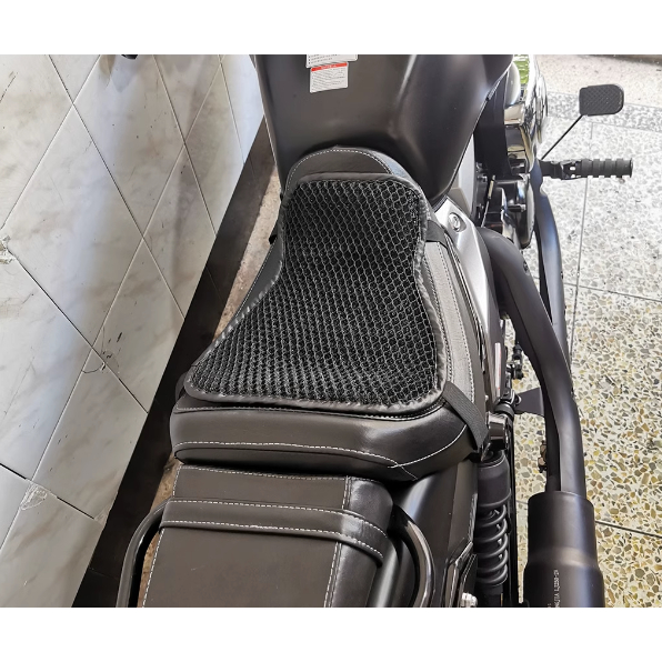 Motorlife Xe Máy 2 Lớp Đệm Thoáng Khí Chống Trơn Trượt Ghế Lót Size L Cho Đường Phố Giải Trí Ngoài