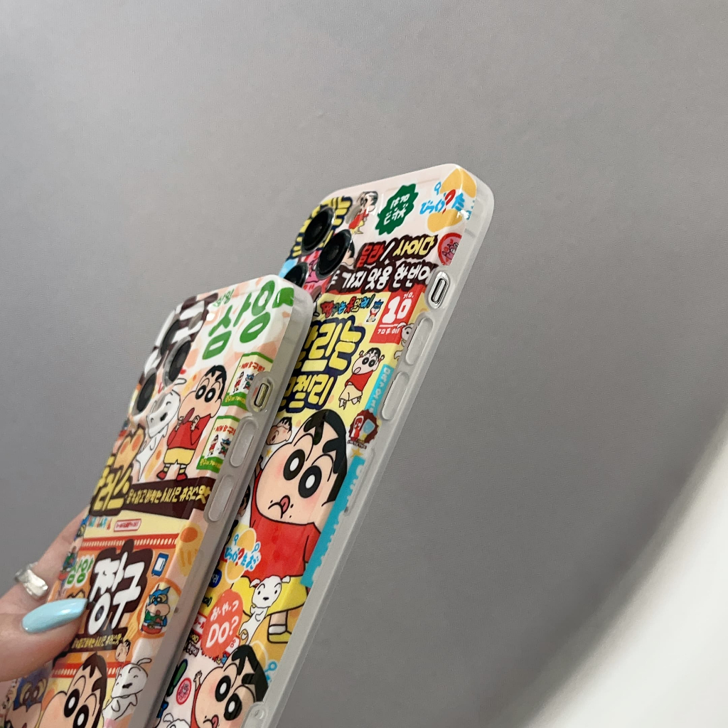 Ốp Lưng Chống Sốc Hình Cậu Bé Bút Chì shin Cho iphone 14promax / 14pro / 14 / 13promax / 13pro / 13 / 12 / 11