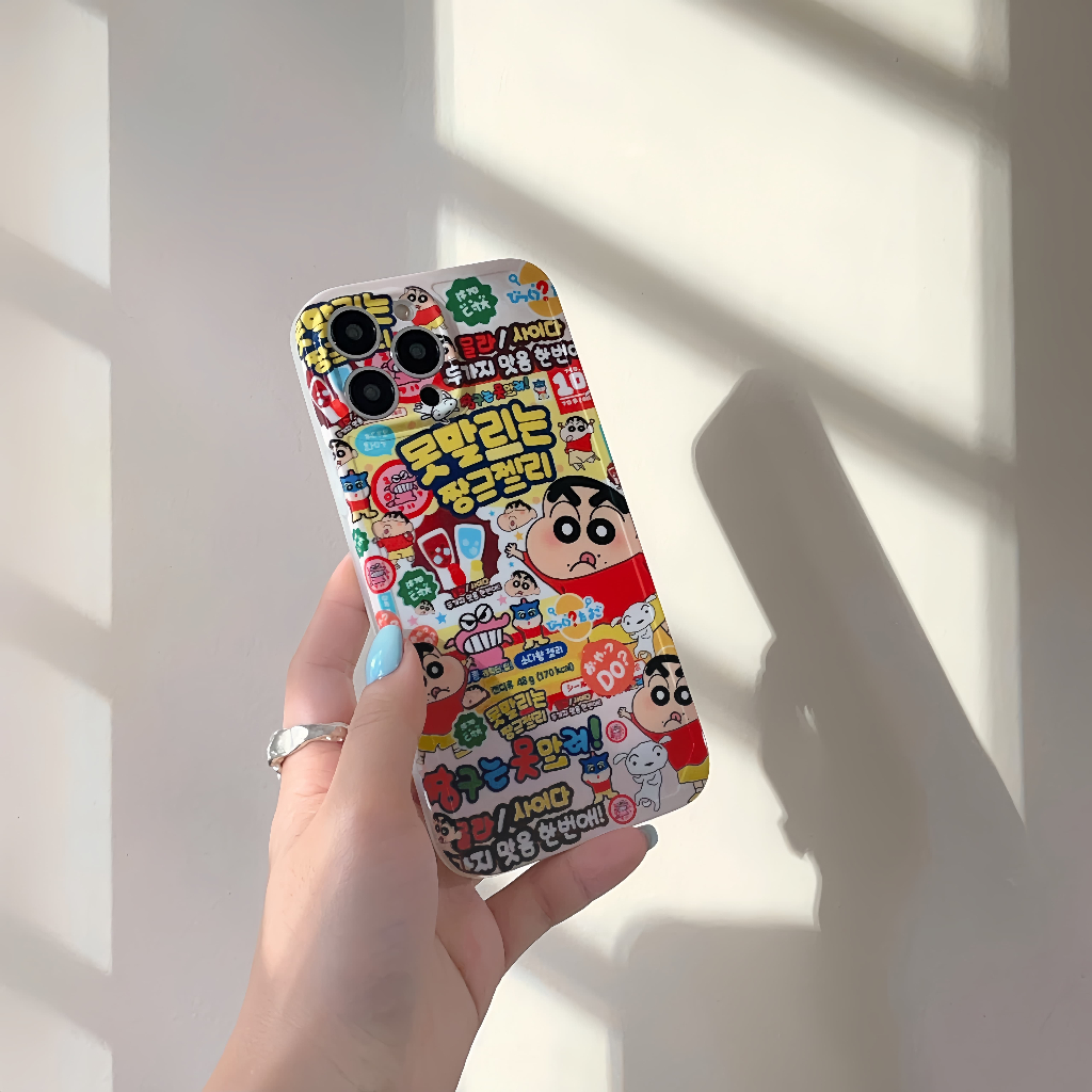 Ốp Lưng Chống Sốc Hình Cậu Bé Bút Chì shin Cho iphone 14promax / 14pro / 14 / 13promax / 13pro / 13 / 12 / 11