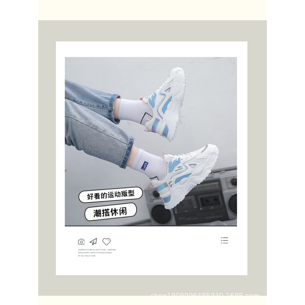 👟 Giày Thể Thao Tăng Chiều Cao 5CM Thiết Kế Mới Thời Trang 2023 Dành Cho Nữ