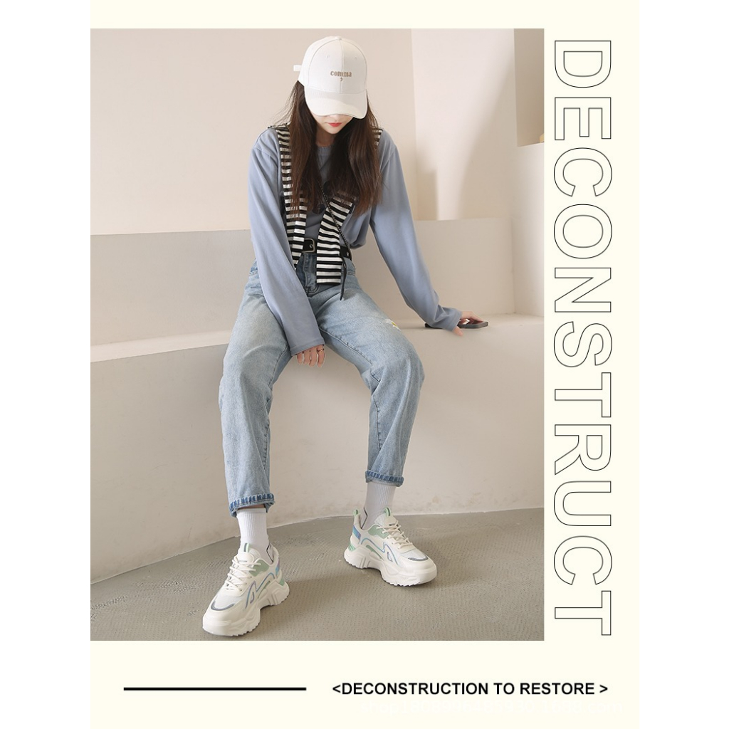 👟 Giày Thể Thao Tăng Chiều Cao 5CM Thiết Kế Mới Thời Trang 2023 Dành Cho Nữ