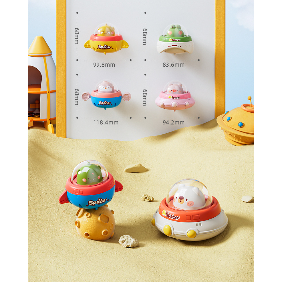 Xe Hơi Đồ Chơi Dạng Nhấn Dễ Thương Cho Bé 1-3 Tuổi