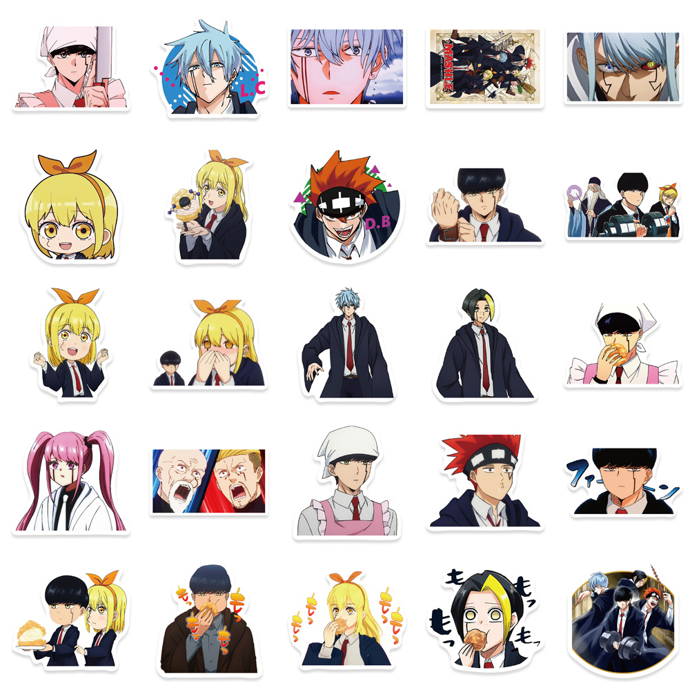 Bộ 50 Miếng Dán anime Nhật Bản Ma Thuật Sáng Tạo Chống Nước Trang Trí laptop Hành Lý Mũ Bảo Hiểm