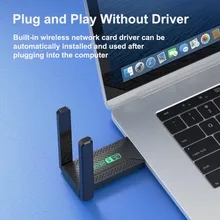 Thẻ Mạng Không Dây usb 3.0 wifi 2.4g 5ghz 1200mbps Có Ăng Ten Cho Máy Tính