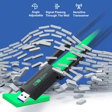 Thẻ Mạng Không Dây usb 3.0 wifi 2.4g 5ghz 1200mbps Có Ăng Ten Cho Máy Tính