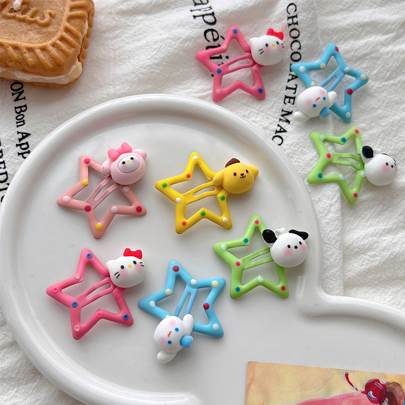 🌺🌺Kẹp Tóc Bb Hình Ngôi Sao Hoạt Hình Dễ Thương Thời Trang Cho Bé Gái