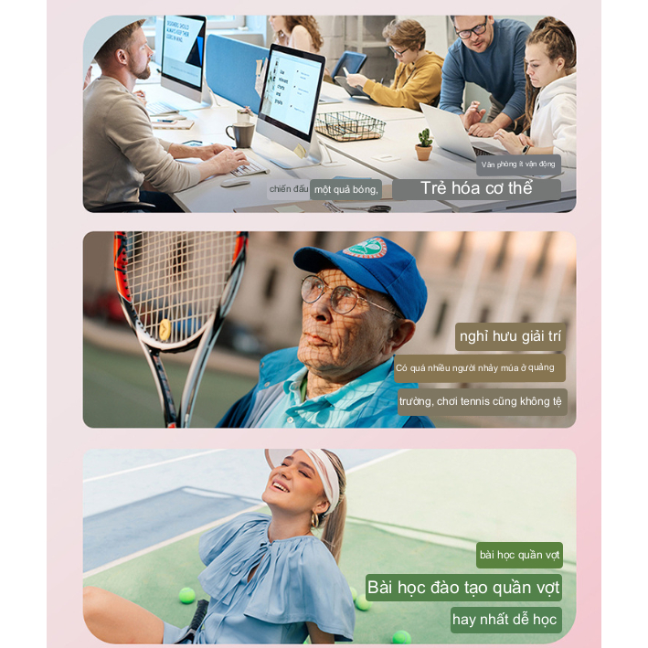 Bộ Vợt tennis Kèm Dây Đàn Hồi Cho Người Mới Bắt Đầu Vợt Tennis Có Dây Cho Người Mới Bắt Đầu LEANN