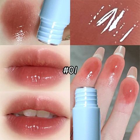 Cappuvini 3PCS/Set Son Bóng Lấp Lánh Nuôi Dưỡng Môi Lâu Trôi Trọng Lượng