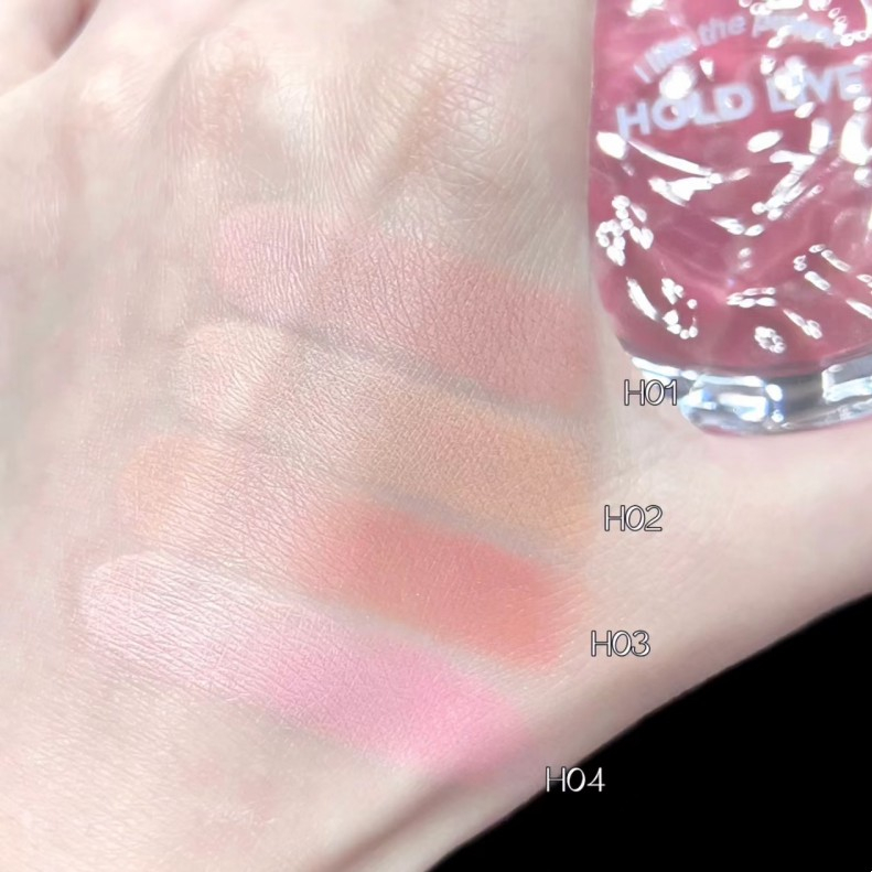 Sweet mint Phấn má hồng  Hold Live 4 màu gradient nhẹ nhàng tự nhiên làm sáng da lâu trôi