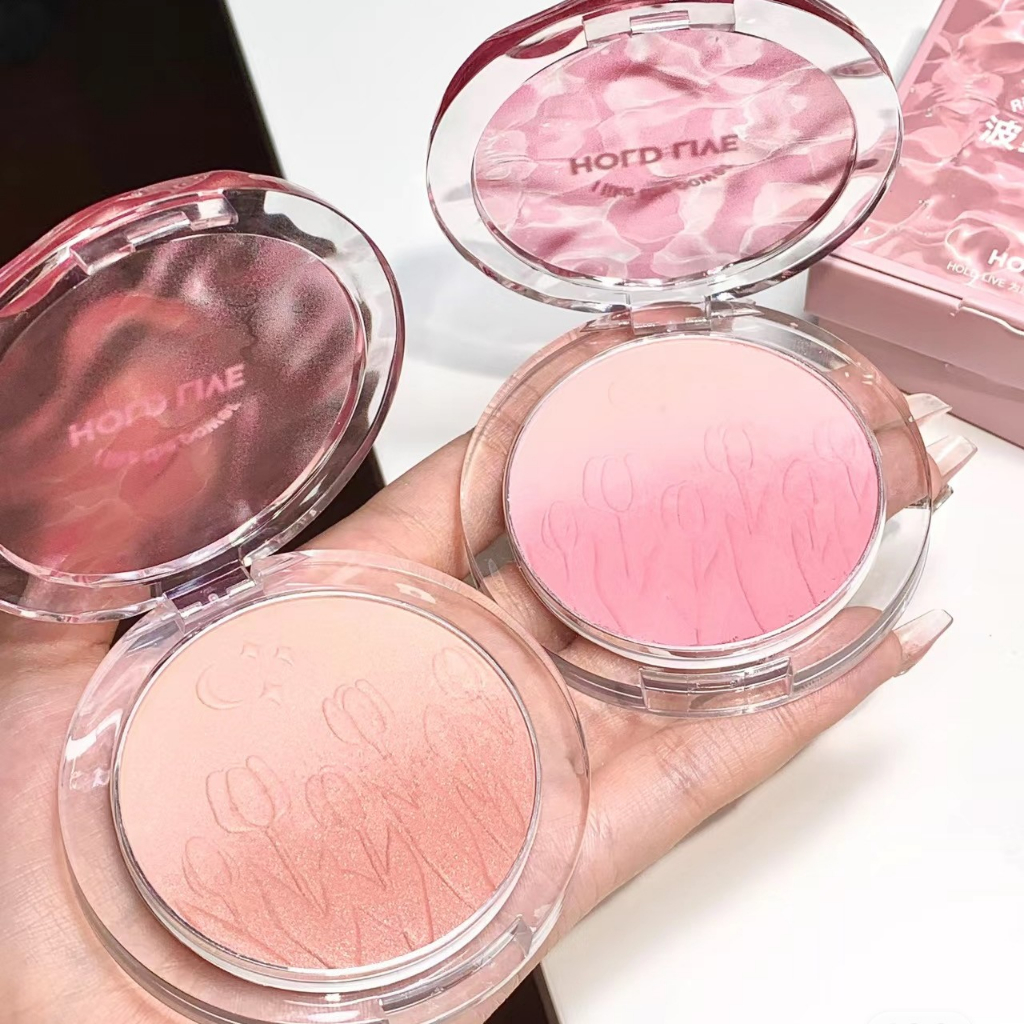 Sweet mint Phấn má hồng  Hold Live 4 màu gradient nhẹ nhàng tự nhiên làm sáng da lâu trôi