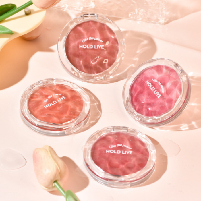 Sweet mint Phấn má hồng  Hold Live 4 màu gradient nhẹ nhàng tự nhiên làm sáng da lâu trôi