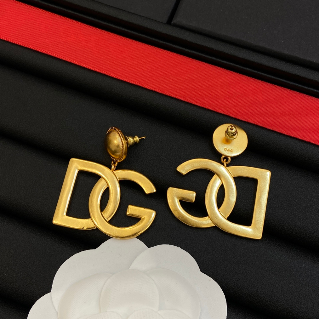 Set Vòng cổ / Vòng Tay / Khuyên Tai Họa Tiết Chữ dg Thời Trang 2023