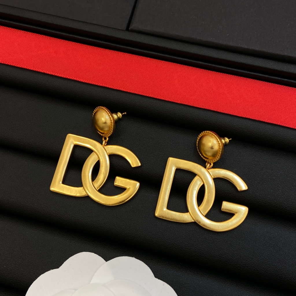 Set Vòng cổ / Vòng Tay / Khuyên Tai Họa Tiết Chữ dg Thời Trang 2023