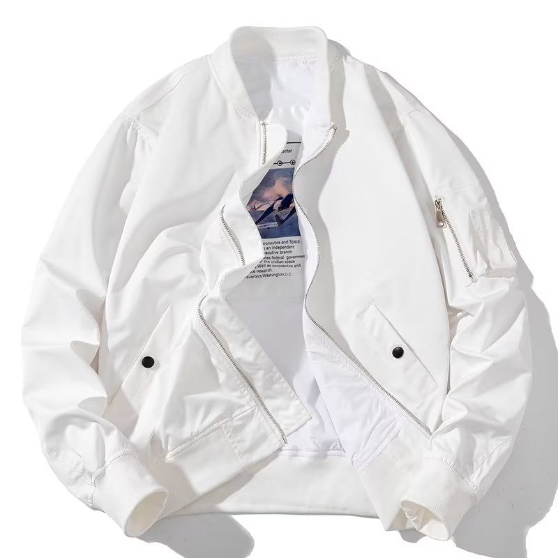 Áo Khoác bomber Màu Sắc Thời Trang Phong Cách Mỹ Cho Nam