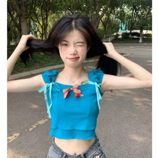  Miya Studio áo croptop  áo thun nữ baby tee Thời trang hàn quốc A29J2GH 34Z230823 