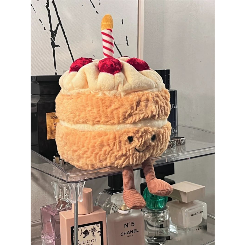 Búp Bê Nhồi Bông Hình Bánh Kem Sinh Nhật Đáng Yêu