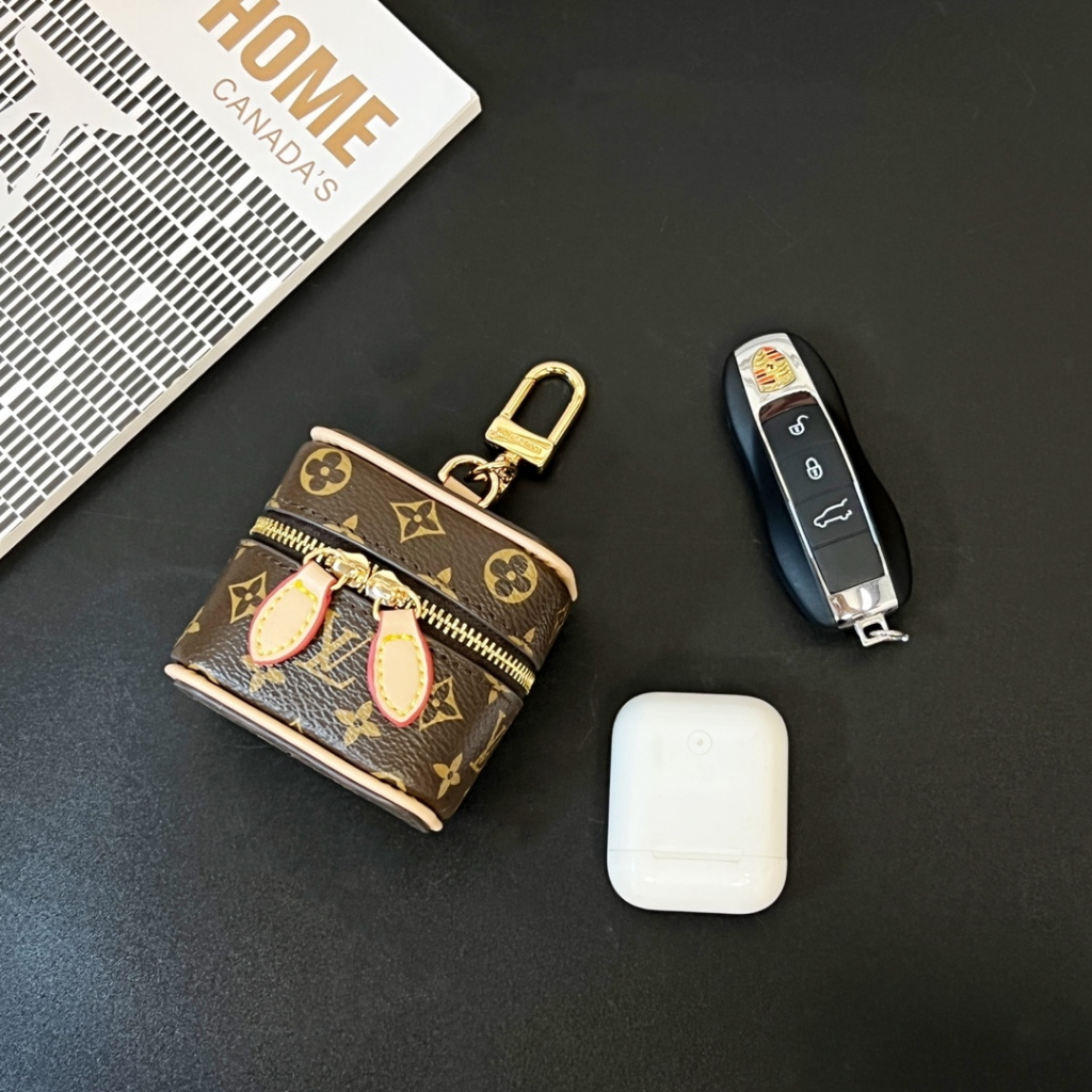 Lv Móc Khóa Hình Túi Trang Điểm mini Dễ Thương