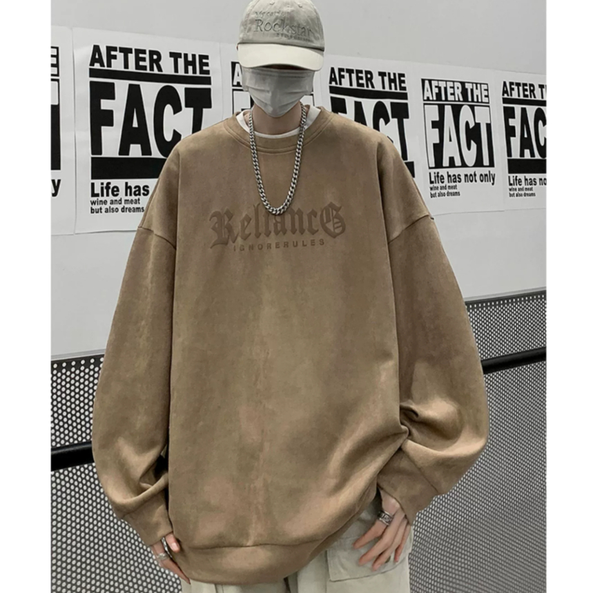 Áo sweater Cổ Tròn In Chữ Phong Cách Mỹ Thời Trang Cho Cặp Đôi