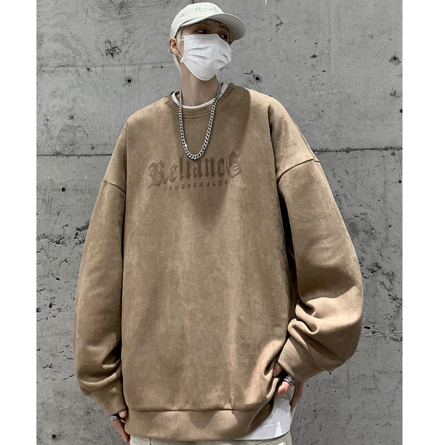 Áo sweater Cổ Tròn In Chữ Phong Cách Mỹ Thời Trang Cho Cặp Đôi