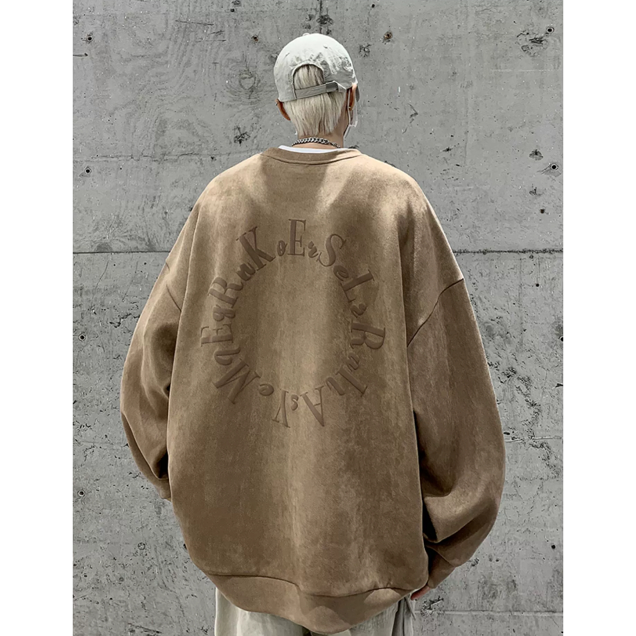 Áo sweater Cổ Tròn In Chữ Phong Cách Mỹ Thời Trang Cho Cặp Đôi