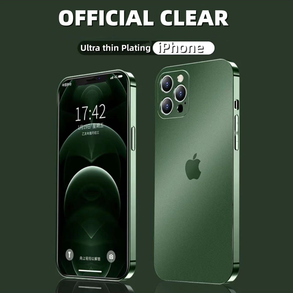 Sang Trọng Ốp Điện Thoại Silicon tpu Mềm Nhám Chống Sốc Cho iphone 11 12 13 14 15 pro max xr xs max 6 6s 7 8plus se2023 15 plus