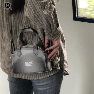 Xinyimei túi xách da pu mini y2k phong cách retro túi xách boston