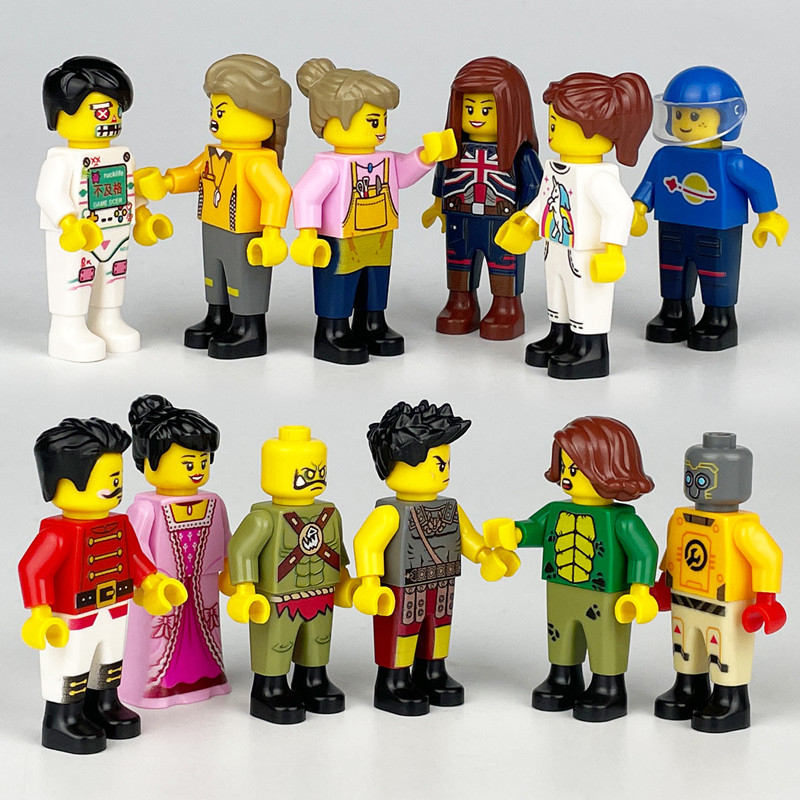 Set 12 Mô Hình Đồ Chơi Xếp Hình Thành Phố Zombie Cho Bé