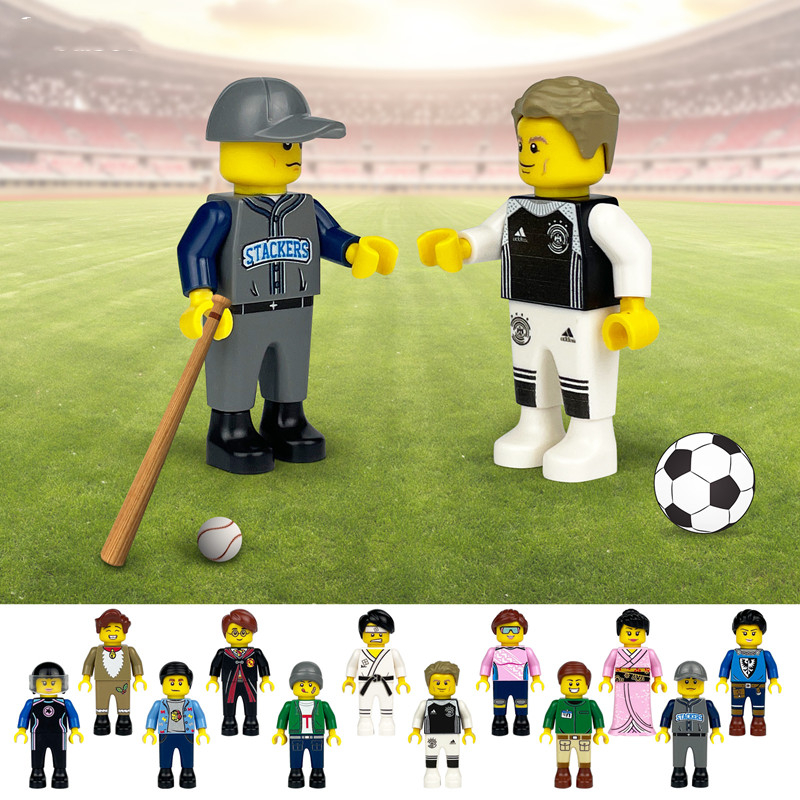 Set 12 Mô Hình Đồ Chơi Xếp Hình Thành Phố Zombie Cho Bé