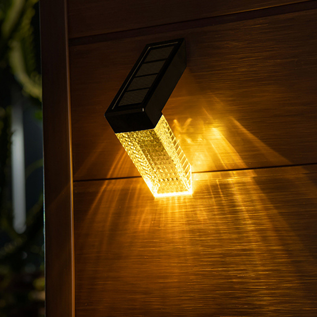 Đèn Led RGB, Đèn Led RGB năng lượng mặt trời chống thấm nước trang trí cầu thang ngoài trời Beking F.