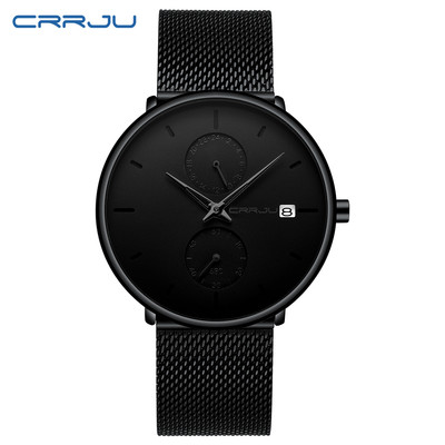 Crrju Đồng Hồ quartz Chống Thấm Nước Chất Liệu Thép Không Gỉ 2265x