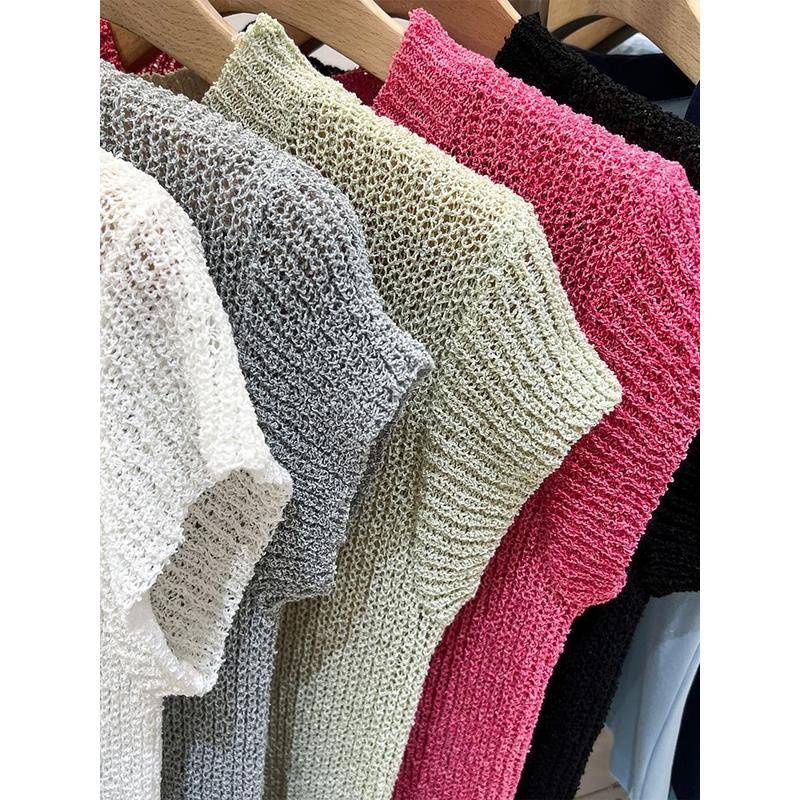ZHELIHANGFEI Áo Sweater Ngắn Không Tay Phong Cách Thời Trang Mới 2023