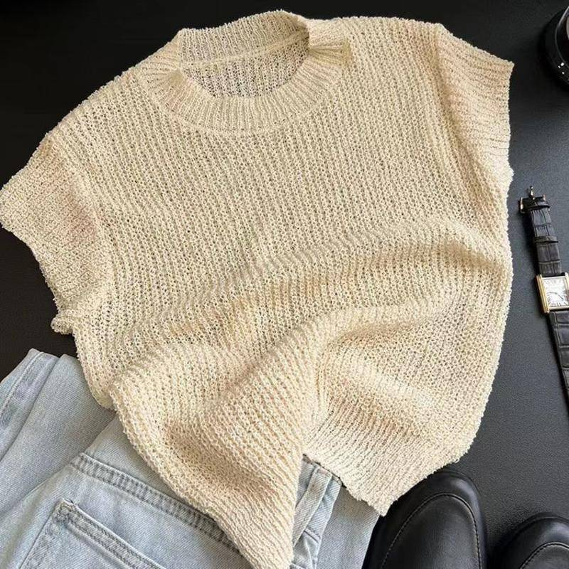 ZHELIHANGFEI Áo Sweater Ngắn Không Tay Phong Cách Thời Trang Mới 2023