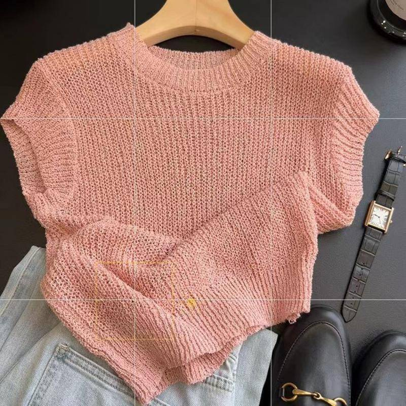 ZHELIHANGFEI Áo Sweater Ngắn Không Tay Phong Cách Thời Trang Mới 2023