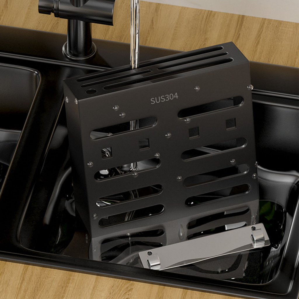 Giá cài dao kéo Treo Tường Bằng Thép Không Gỉ Cho Nhà Bếp Gia Đình - Nitrogen071