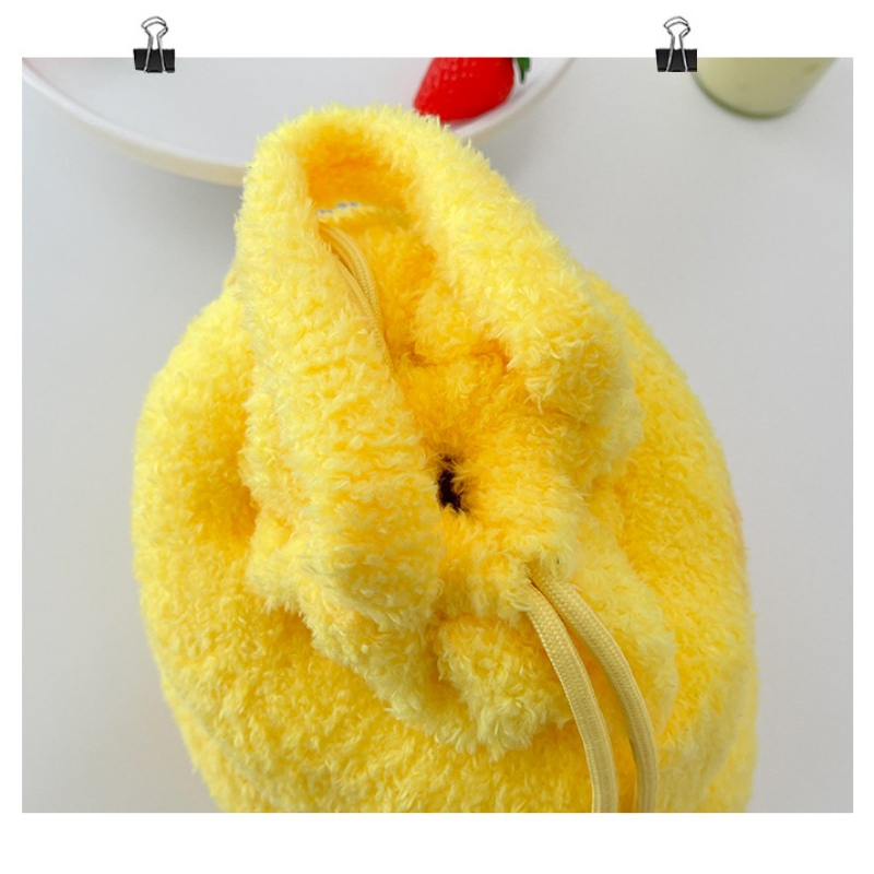 Túi Tote Dây Rút Phối Lông Nhung Dễ Thương Xinh Xắn