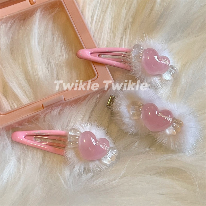 Kẹp Tóc Hình Ngôi Sao Bằng Lông Nhung Thời Trang Hàn Quốc Dành Cho Nữ y2k