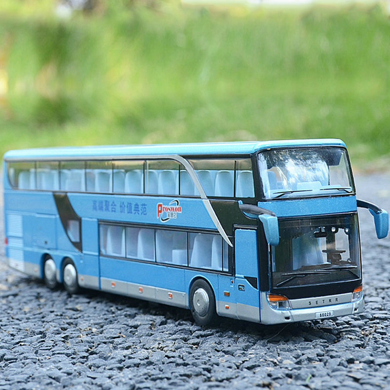 Mô hình xe bus 2 tầng - Đồ Chơi Mô Hình Xe Buýt Doubledecker Bằng Hợp Kim 1:32 Có Nhạc Nhẹ Cho Trẻ Em Quà Tặng - Lithium067