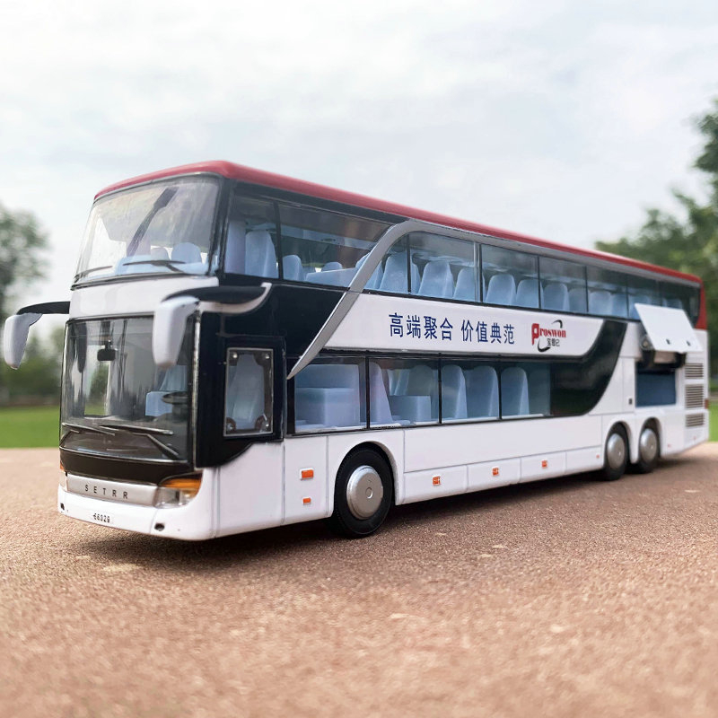 Mô hình xe bus 2 tầng - Đồ Chơi Mô Hình Xe Buýt Doubledecker Bằng Hợp Kim 1:32 Có Nhạc Nhẹ Cho Trẻ Em Quà Tặng - Lithium067