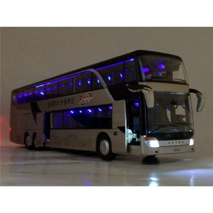 Mô hình xe bus 2 tầng - Đồ Chơi Mô Hình Xe Buýt Doubledecker Bằng Hợp Kim 1:32 Có Nhạc Nhẹ Cho Trẻ Em Quà Tặng - Lithium067