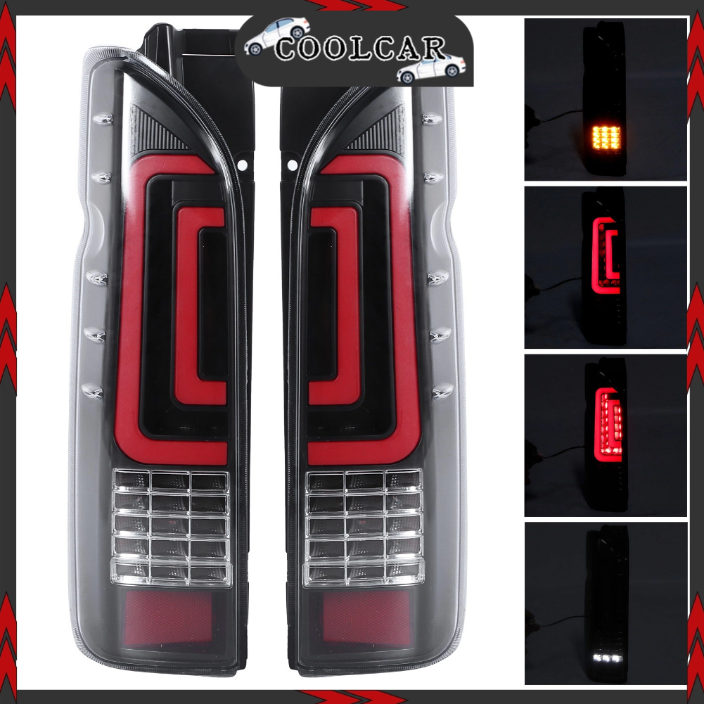 đèn hậu ô tô - Cặp đèn hậu LED lắp ráp Quadrate Tail Đèn phù hợp cho Hiace 200 Commuter Van 2005-2017 - CoolCar