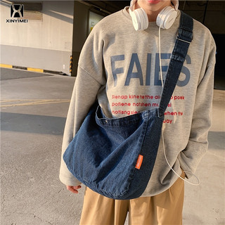 XINYIMEI Túi Xách Vải denim Mềm Phong Cách Nhật Bản Cho Nam Nữ