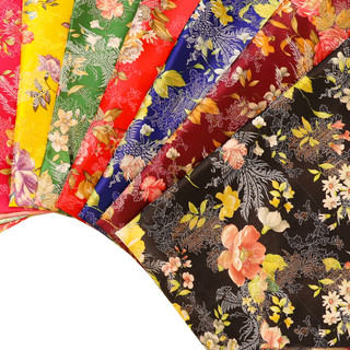Vải Lụa satin Thêu Hoa 50x140cm May Đồ Thủ Công