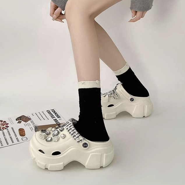 HHH Dép CROSS 5CM dép Sandal nữ Mùa hè Đế Dày thoải mái Xinh Xắn  B91H0Y5 34Z230822