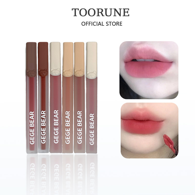 Ge Son Môi Chống Thấm Nước Bền Màu Thiết Kế Hình Gấu Dễ Thương