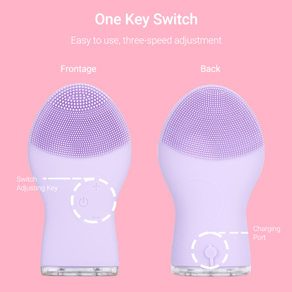 Xiaomi youpin Máy Rửa Mặt Silicon Sóng Siêu Âm Làm Sạch Lỗ Chân Lông Chăm Sóc Da Mặt