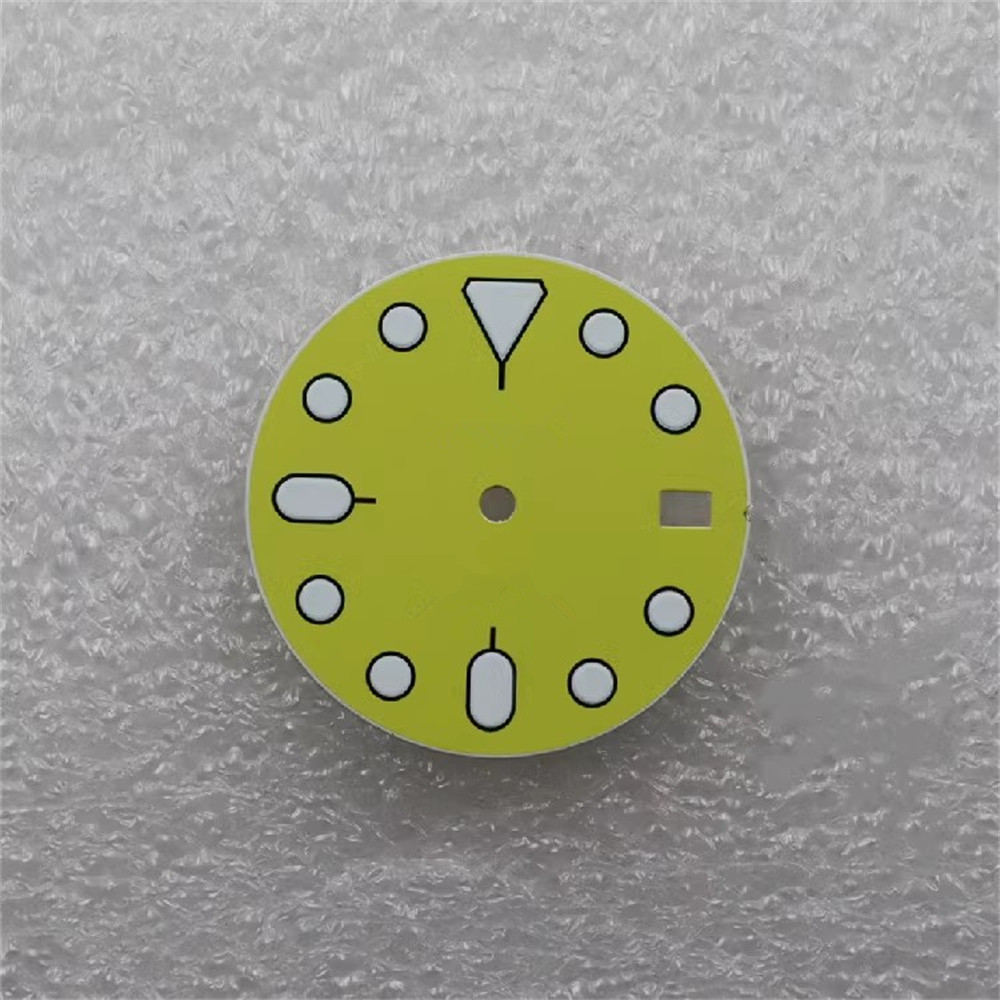 Đồng Hồ Đeo Tay 28.5mm Mặt Nhám Màu Xanh Lá Cây In Chữ Trắng Cho nh35