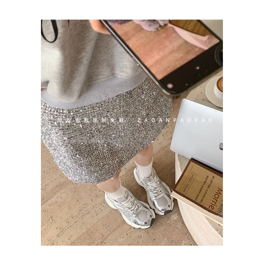 Giày Thể Thao Đế Dày Phối Lưới Thoáng Khí Thời Trang Mùa Hè 2023 Mới Cho Nữ